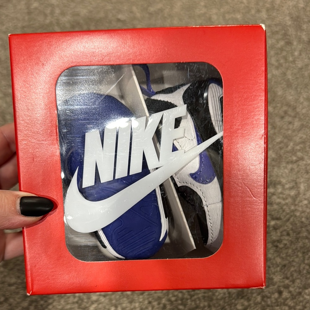 Cute Baby Nike Blue and White Sneakers